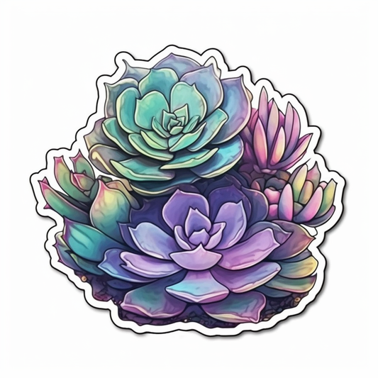 Succulent Vinyl Decal Sticker for Car, Laptop, Tumbler and more # 006724