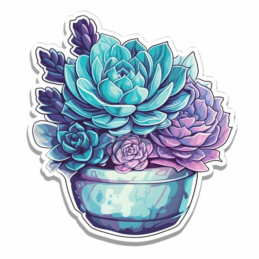 Succulent Vinyl Decal Sticker for Car, Laptop, Tumbler and more # 006725