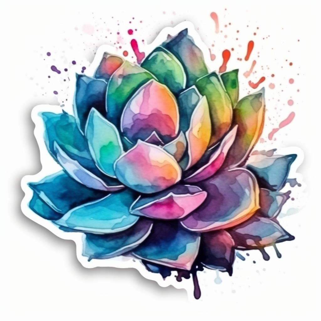 Succulent Vinyl Decal Sticker for Car, Laptop, Tumbler and more # 006708