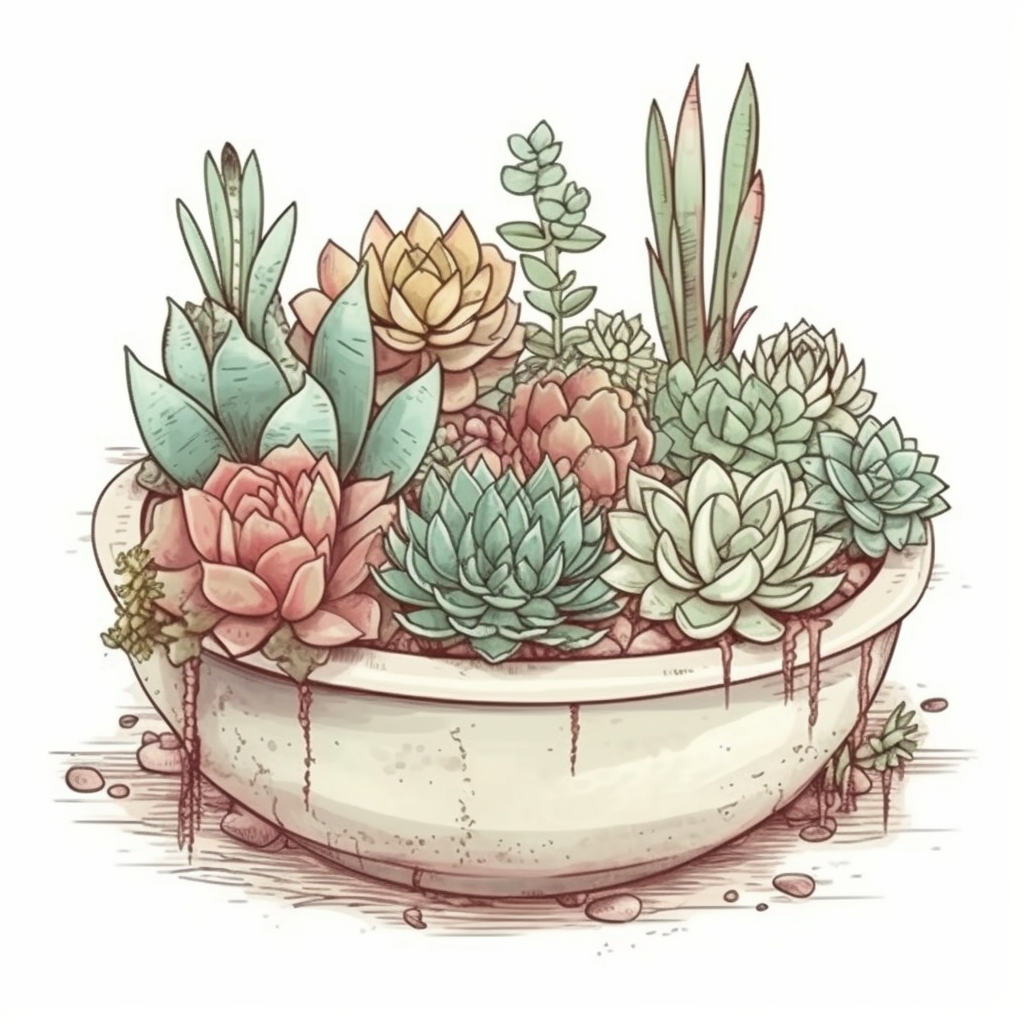 Succulent Vinyl Decal Sticker for Car, Laptop, Tumbler and more # 006717