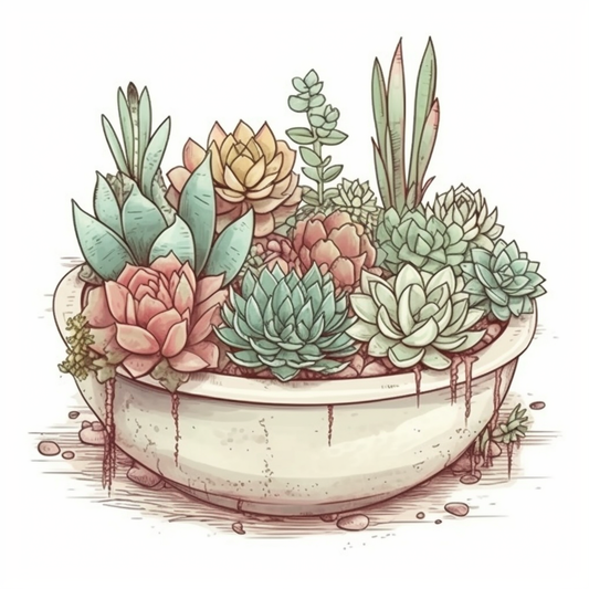 Succulent Vinyl Decal Sticker for Car, Laptop, Tumbler and more # 006717