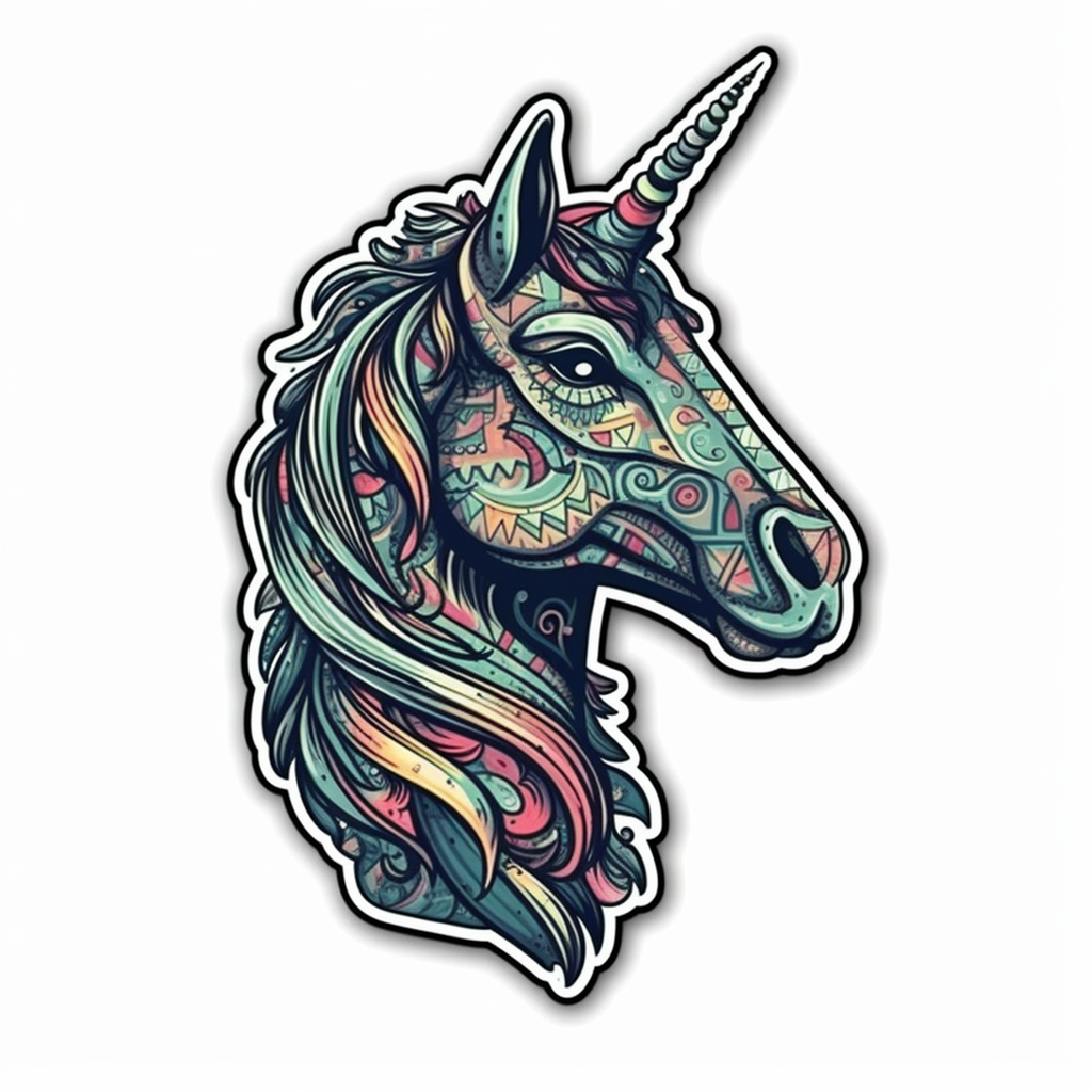 Unicorn Vinyl Decal Sticker for Car, Laptop, Tumbler and more # 006879
