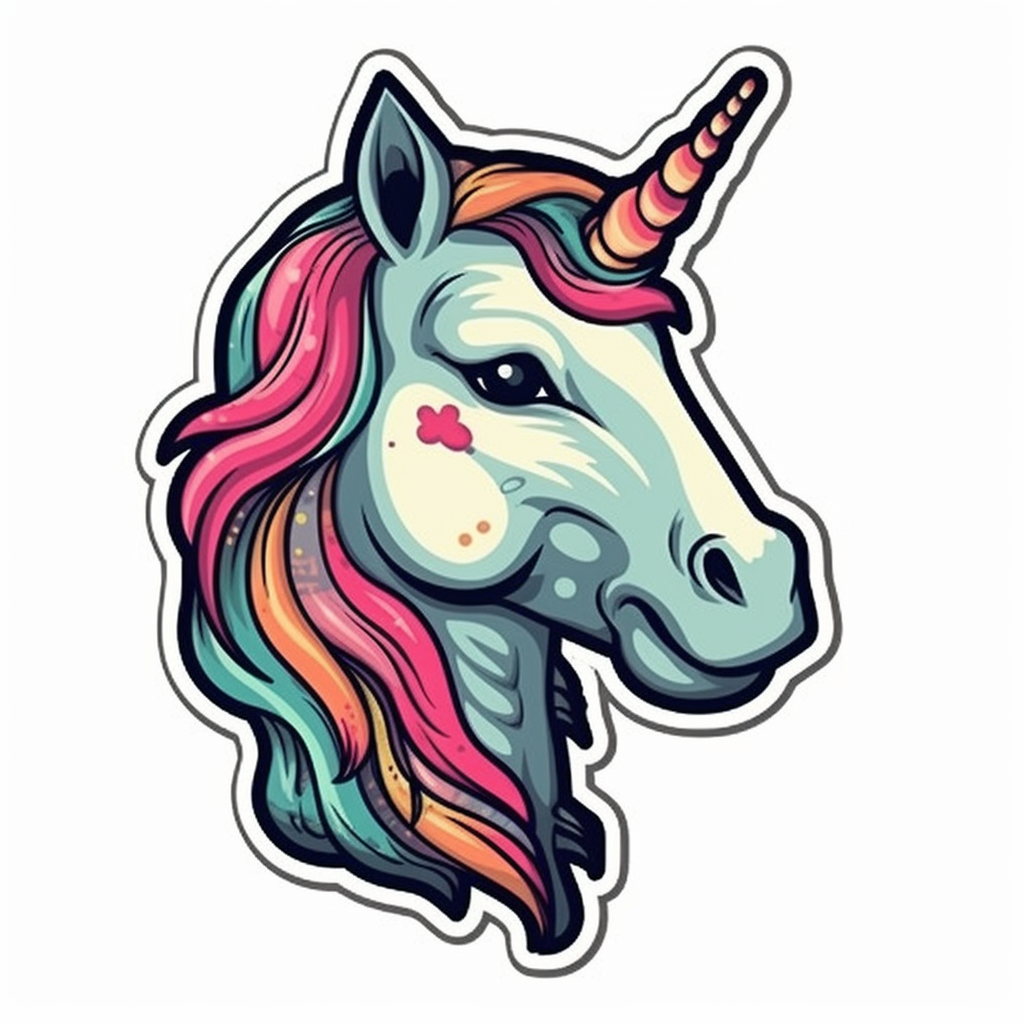 Unicorn Vinyl Decal Sticker for Car, Laptop, Tumbler and more # 00885