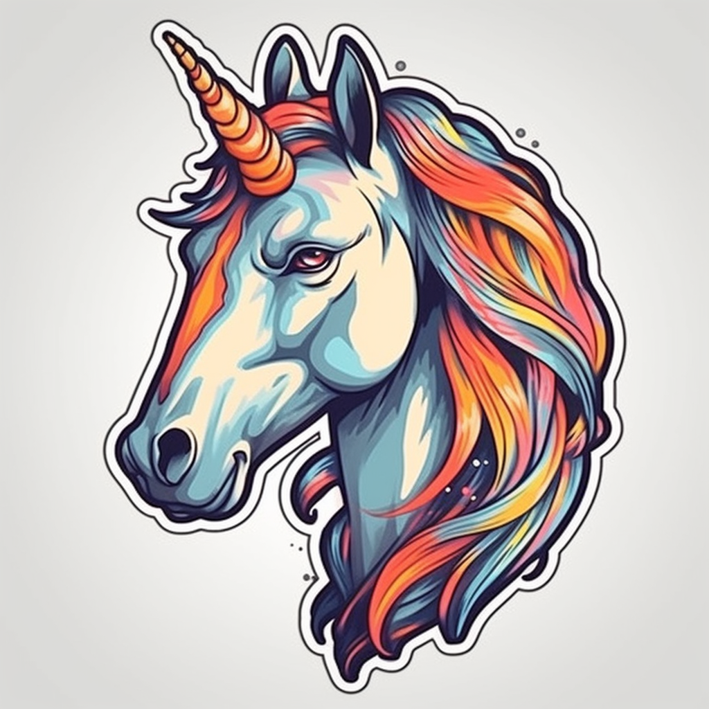 Unicorn Vinyl Decal Sticker for Car, Laptop, Tumbler and more # 00879