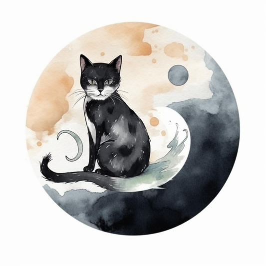 Yin Yang Cat Vinyl Decal Sticker for Car, Laptop, Tumbler and more # 005532