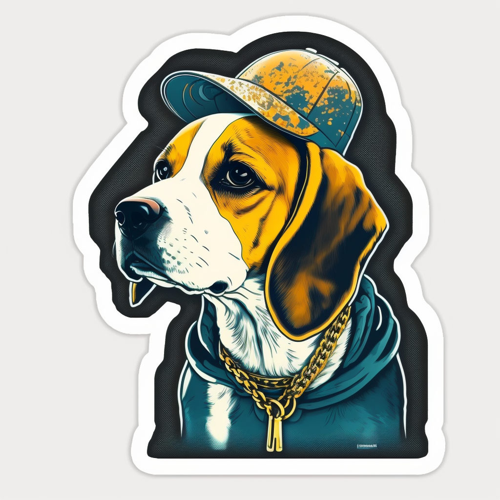 Beagle Dog Vinyl Decal Sticker for Car, Laptop, Tumbler and more # 002629