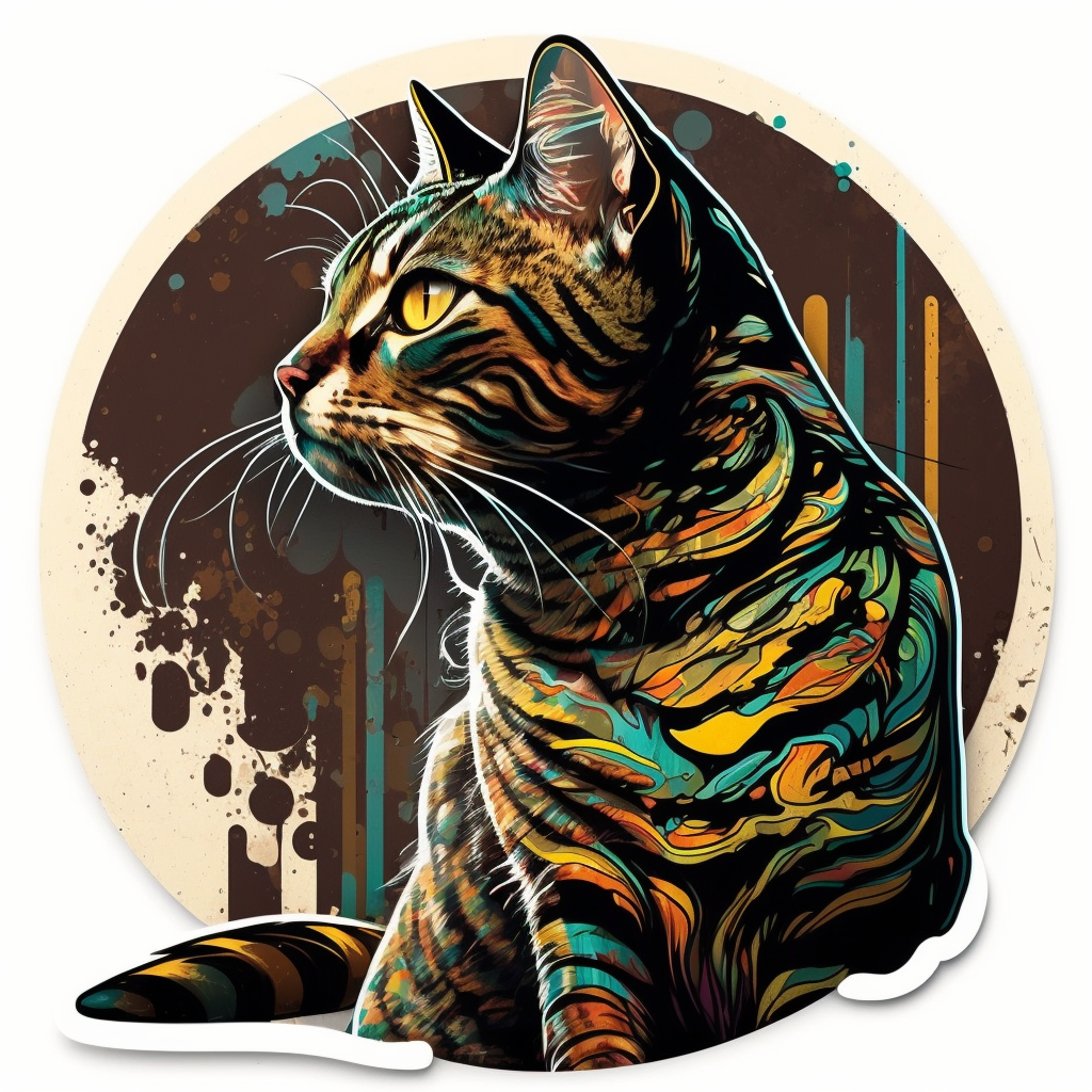 Bengal Cat Vinyl Decal Sticker for Car, Laptop, Tumbler and more # 1816