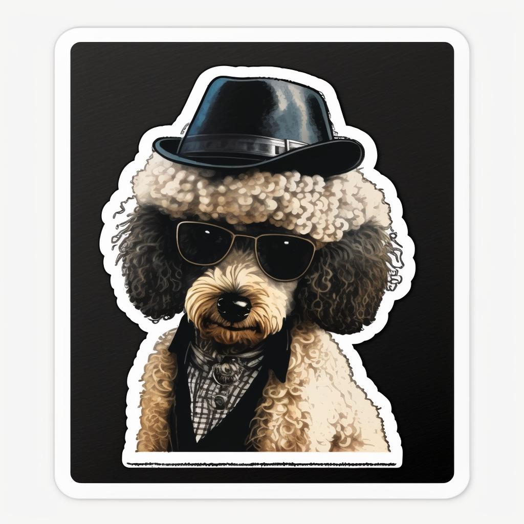Poodle dog Vinyl Decal Sticker for Car, Laptop, Tumbler and more # 1726