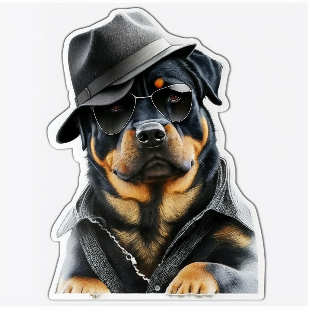 Rottweiler Dog Vinyl Decal Sticker for Car, Laptop, Tumbler and more # 002733