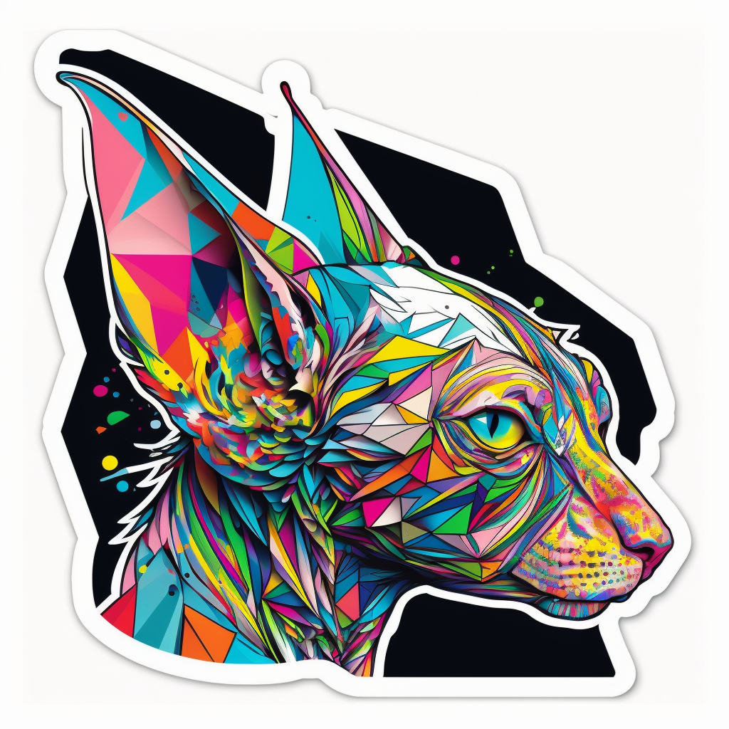 Sphynx Cat Vinyl Decal Sticker for Car, Laptop, Tumbler and more # 002803