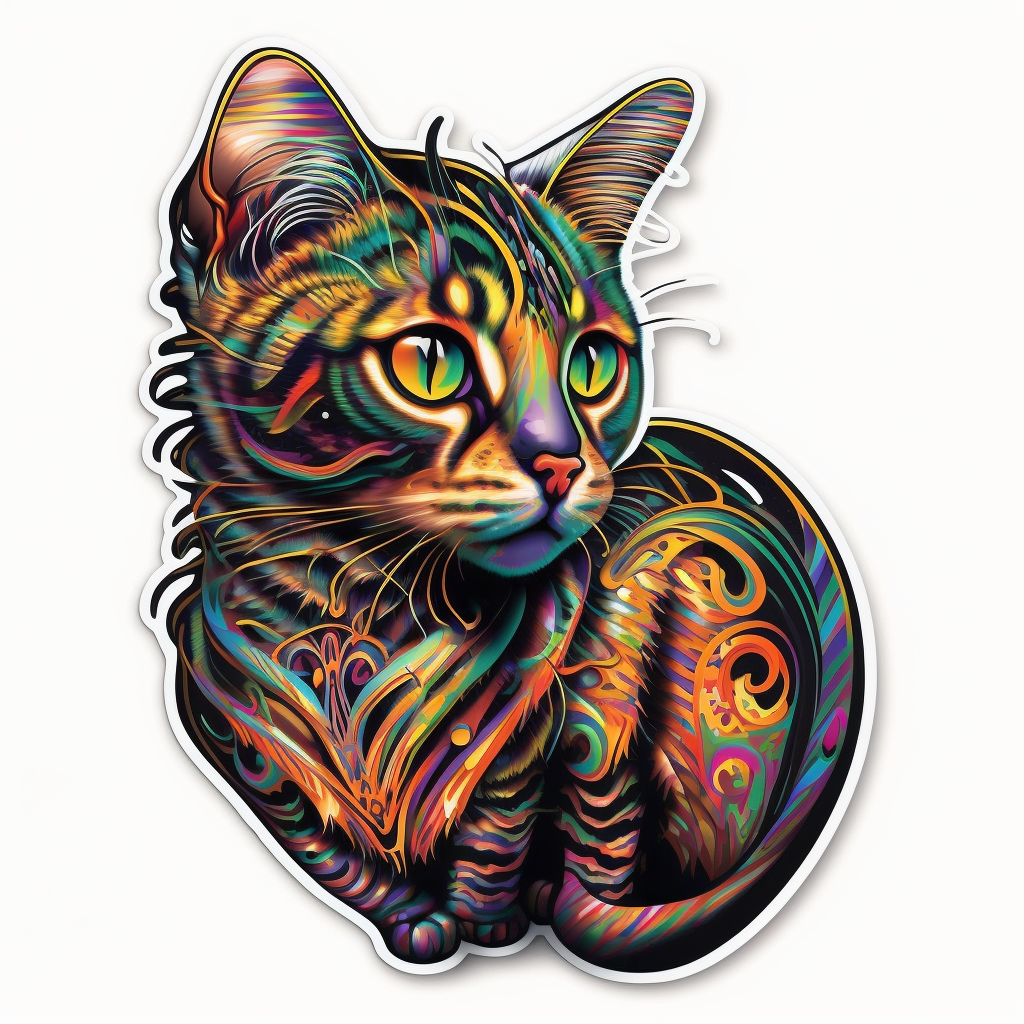 Bengal Cat Vinyl Decal Sticker for Car, Laptop, Tumbler and more # 002682