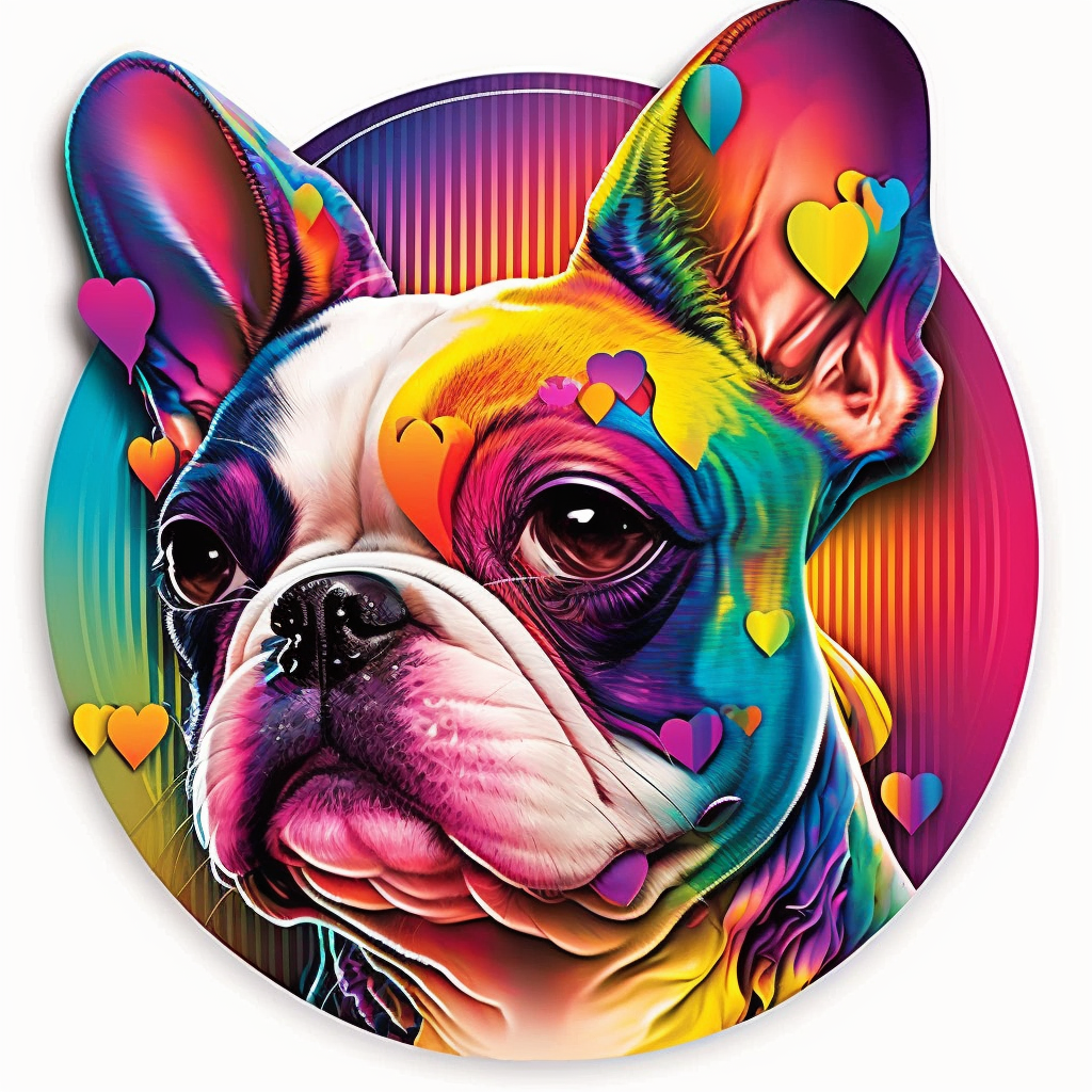 French Bulldog Dog Vinyl Decal Sticker for Car, Laptop, Tumbler and more # 002748