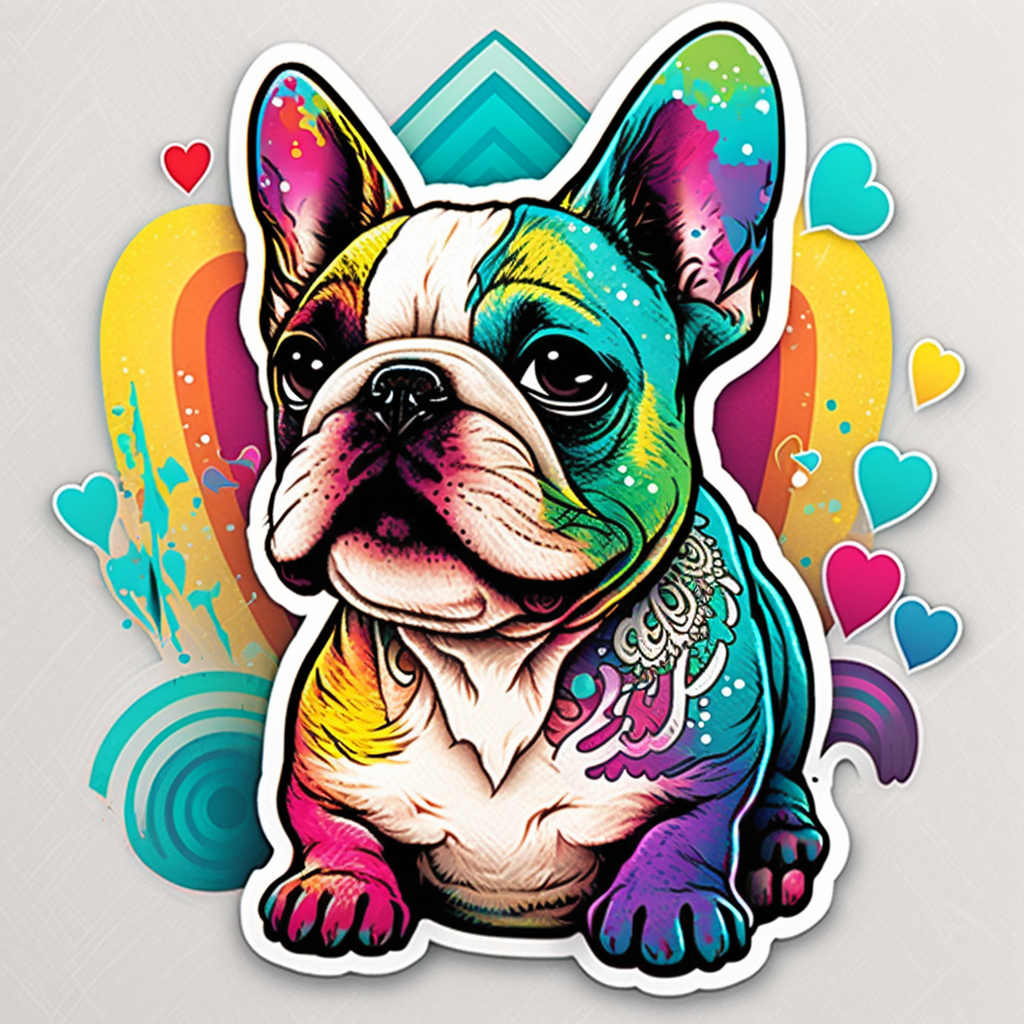 French Bulldog Dog Vinyl Decal Sticker for Car, Laptop, Tumbler and more # 002817
