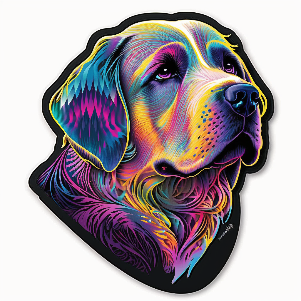 Labrador Rettriever Vinyl Decal Sticker for Car, Laptop, Tumbler and more # 002499
