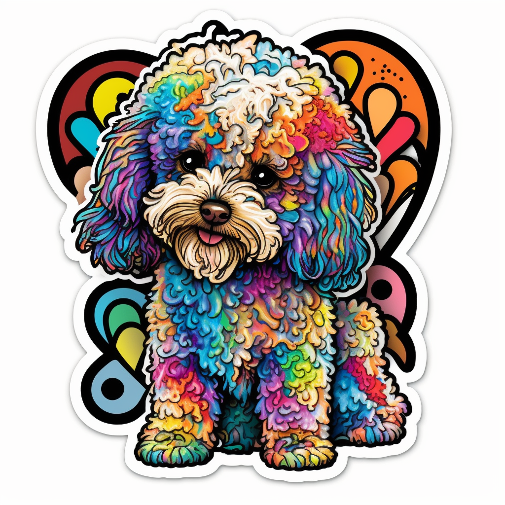 Poodle Dog Vinyl Decal Sticker for Car, Laptop, Tumbler and more # 1700