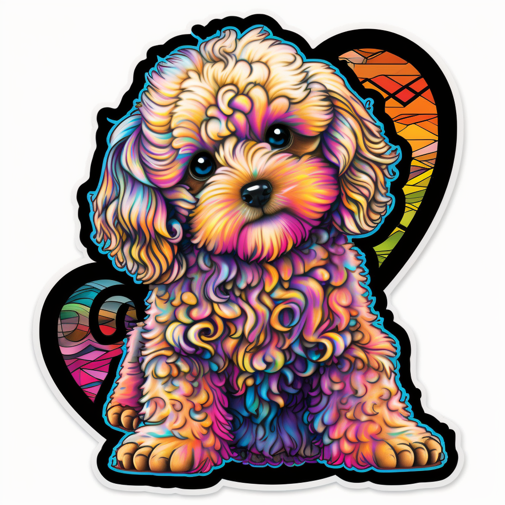 Poodle Dog Vinyl Decal Sticker for Car, Laptop, Tumbler and more # 002590