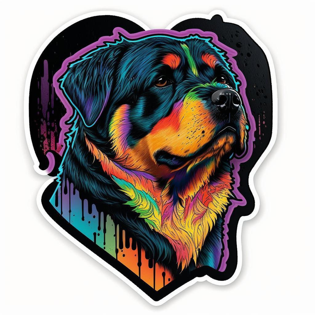 Rottweiler Dog Vinyl Decal Sticker for Car, Laptop, Tumbler and more # 002673