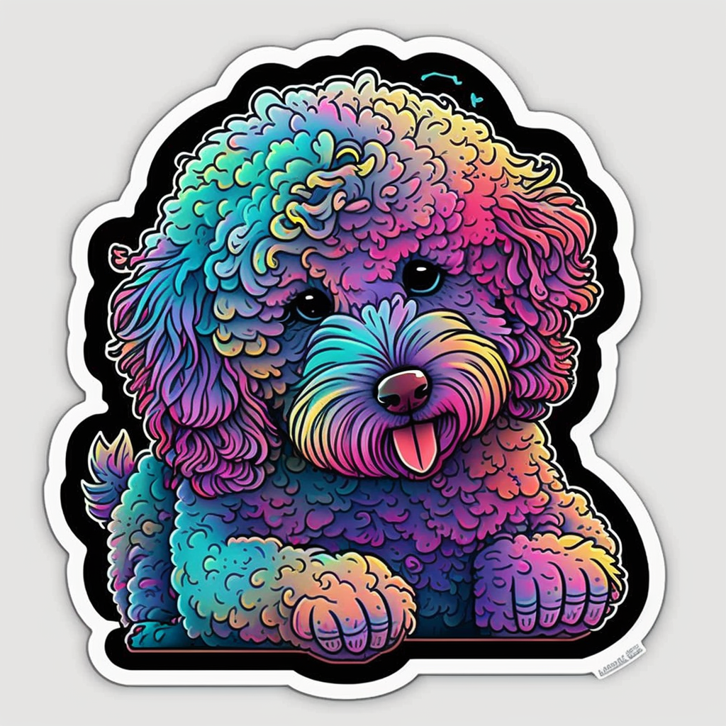 Poodle Dog Vinyl Decal Sticker for Car, Laptop, Tumbler and more # 002714