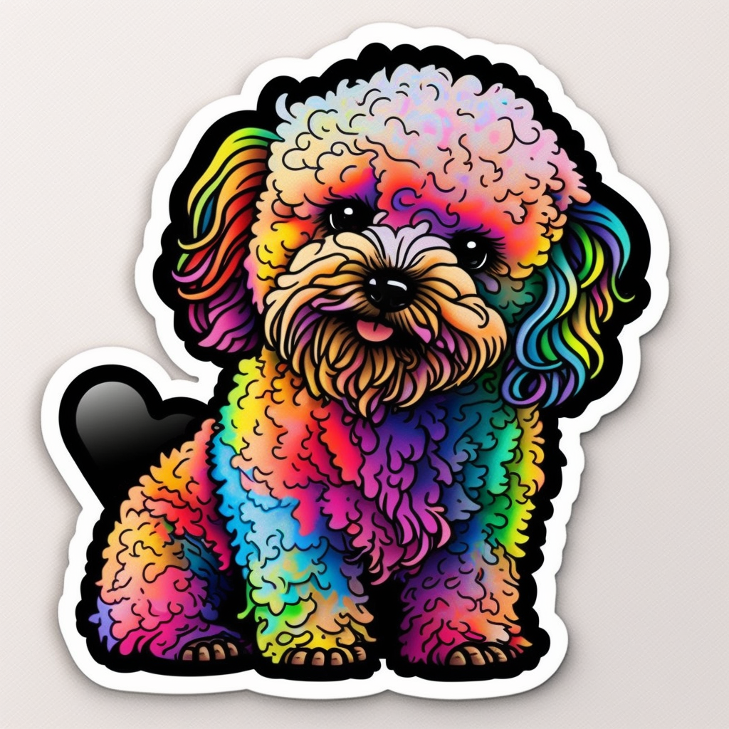 Poodle Dog Vinyl Decal Sticker for Car, Laptop, Tumbler and more # 002562