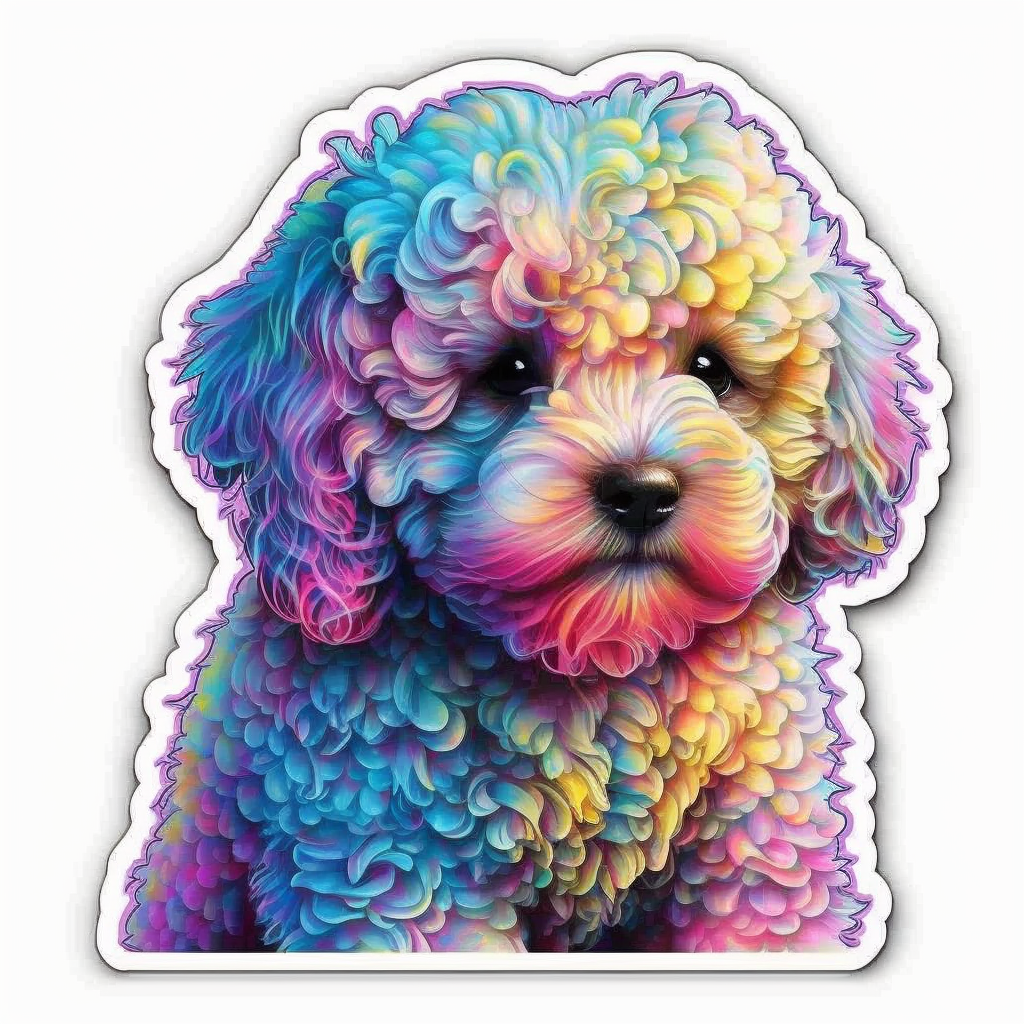 Poodle Dog Vinyl Decal Sticker for Car, Laptop, Tumbler and more # 002596