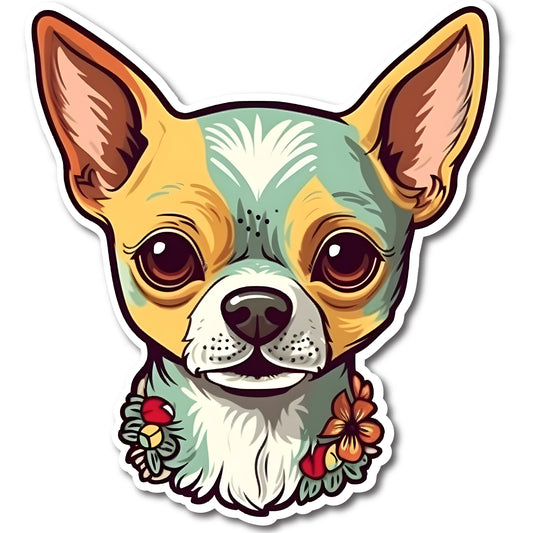 Chihuahua Dog Vinyl Decal Sticker for Car, Laptop, Tumbler and more # 003720