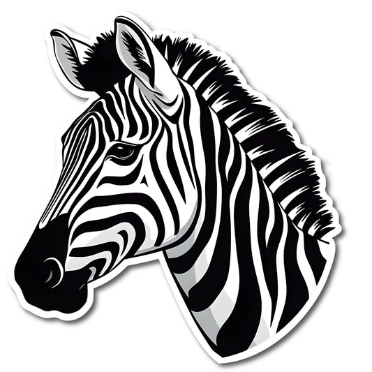 Zebra Vinyl Decal Sticker for Car, Laptop, Tumbler and more # 003783