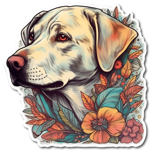 Labrador Retriever Dog Vinyl Decal Sticker for Car, Laptop, Tumbler and more # 004020