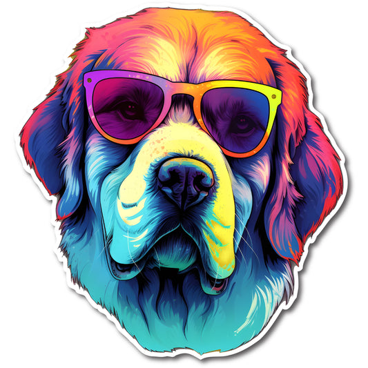 Saint Bernard Dog Vinyl Decal Sticker for Car, Laptop, Tumbler and more # 004063