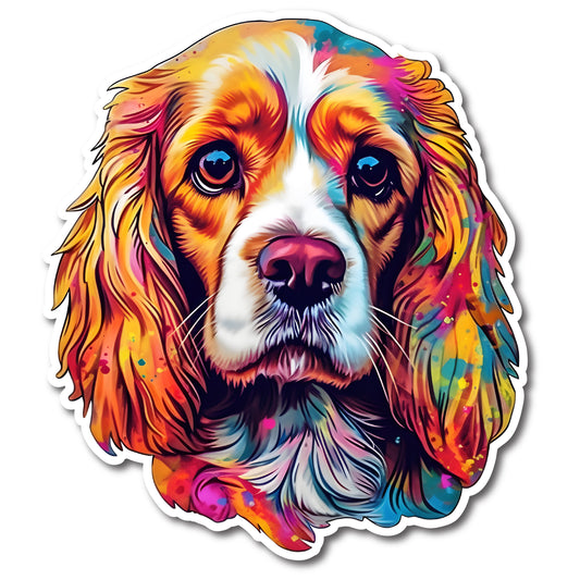 Cocker Spaniel Dog Vinyl Decal Sticker for Car, Laptop, Tumbler and more # 004127