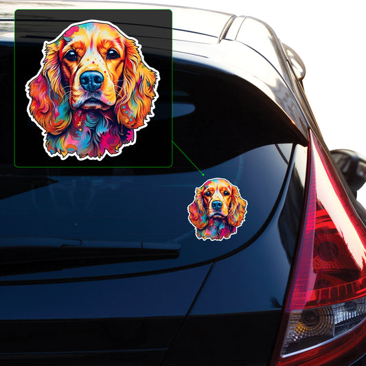 Cocker Spaniel Dog Vinyl Decal Sticker for Car, Laptop, Tumbler and more # 004132