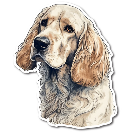 Cocker Spaniel Dog Vinyl Decal Sticker for Car, Laptop, Tumbler and more # 004159