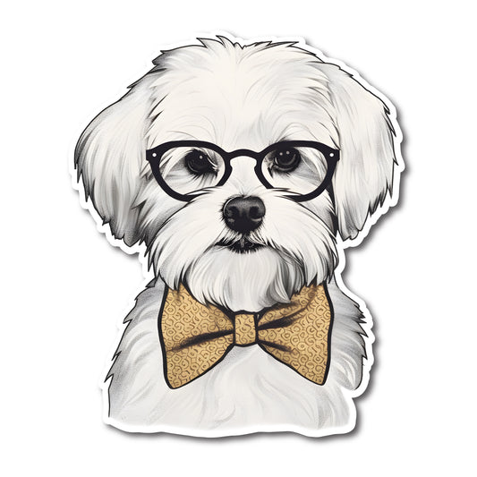 Maltese Dog Vinyl Decal Sticker for Car, Laptop, Tumbler and more # 006990