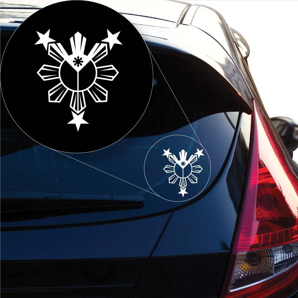White Philippine Filipino Pinoy Pinay transfer decal
