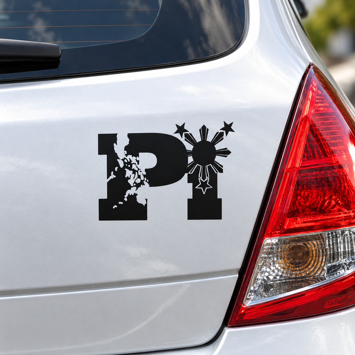 Black PI Philipines Filipino Pinoy Pinay transfer decal mockup