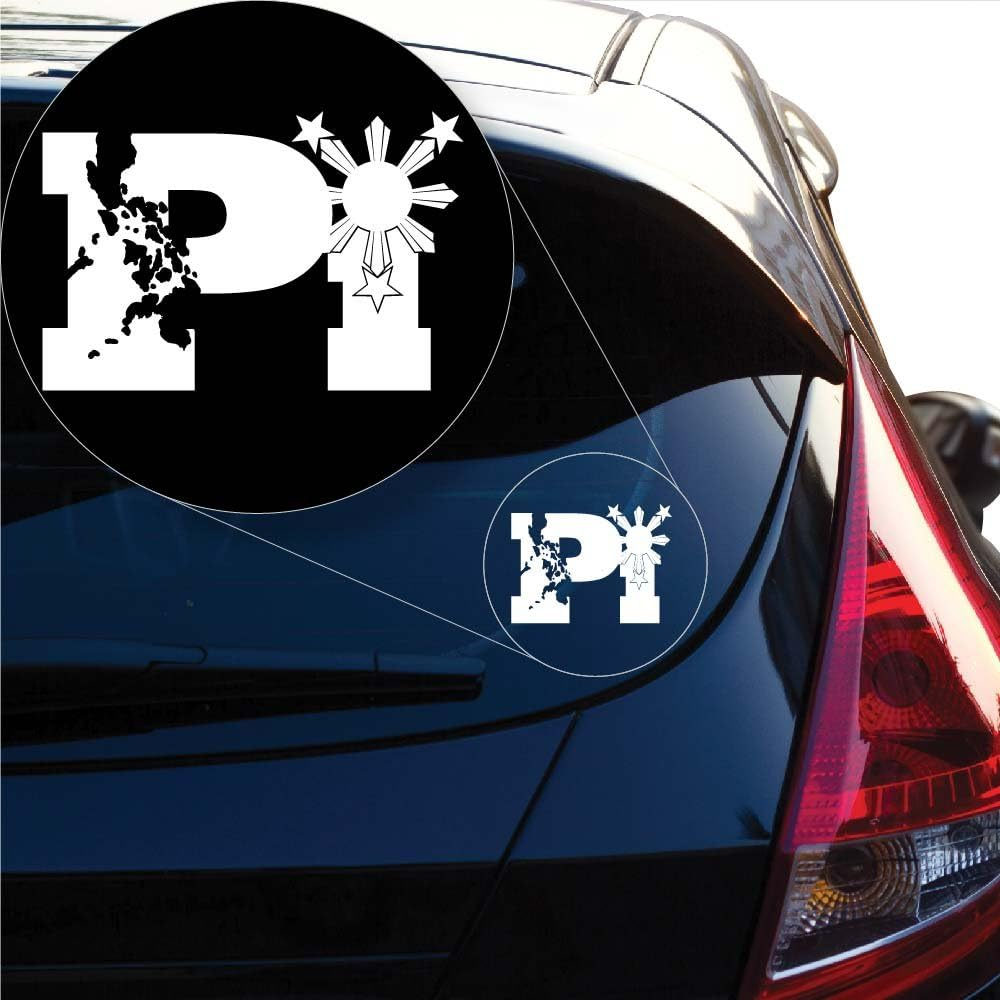 White PI Philipines Filipino Pinoy Pinay transfer decal