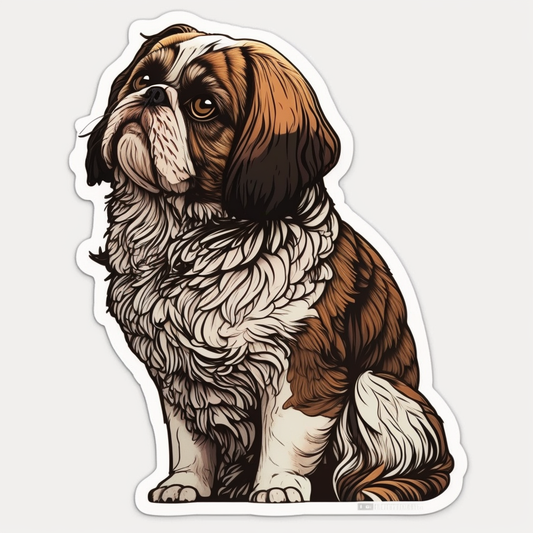 Dog Vinyl Decal Sticker for Car, Laptop, Tumbler and more # 1823-4" x 4"