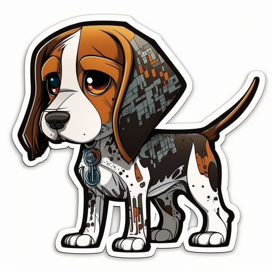 Beagle Dog Vinyl Decal Sticker for Car, Laptop, Tumbler and more # 1825