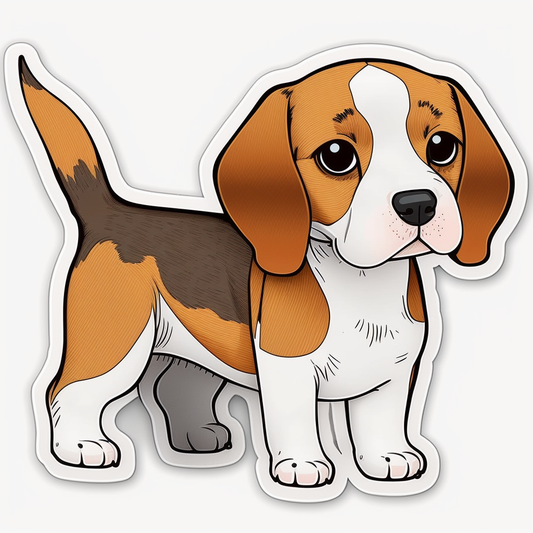 Beagle Dog Vinyl Decal Sticker for Car, Laptop, Tumbler and more # 002600