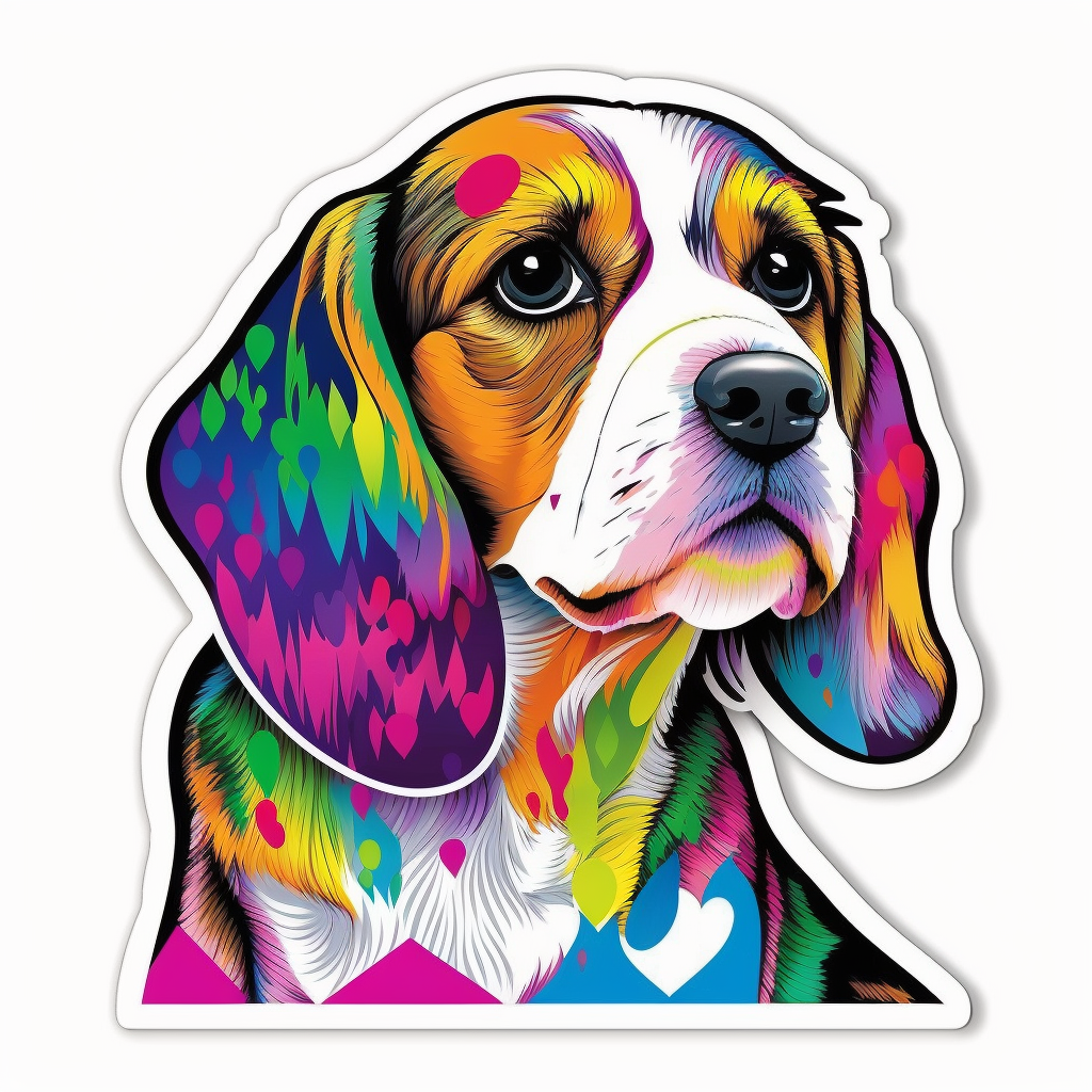 Beagle Dog Vinyl Decal Sticker for Car, Laptop, Tumbler and more # 1833