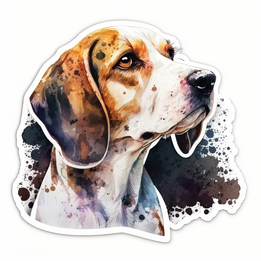 Beagle Dog Vinyl Decal Sticker for Car, Laptop, Tumbler and more # 002667