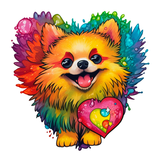 Pomeranian dog Vinyl Decal Sticker for Car, Laptop, Tumbler and more # 1857