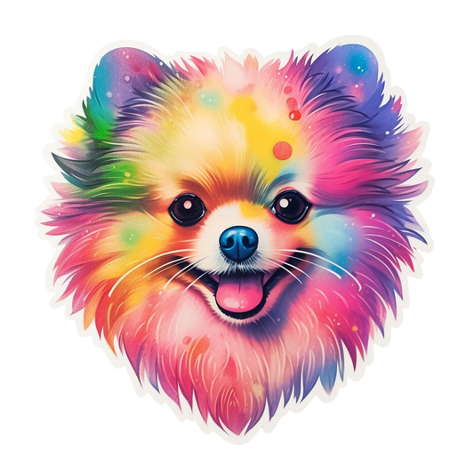 Pomeranian Dog Vinyl Decal Sticker for Car, Laptop, Tumbler and more # 1862