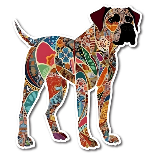 Boxer Dog Vinyl Decal Sticker for Car, Laptop, Tumbler and more # 2187