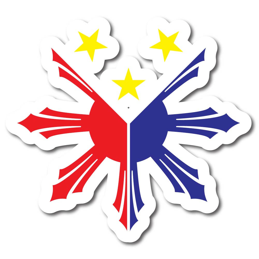 Philippine Flag Decal Filipino Sticker Pinoy Pinay  Vinyl Decal Sticker for Car, Laptop, Tumbler and more # 958