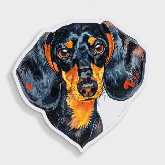 Dachshund Dog Vinyl Decal Sticker for Car, Laptop, Tumbler and more # F012825
