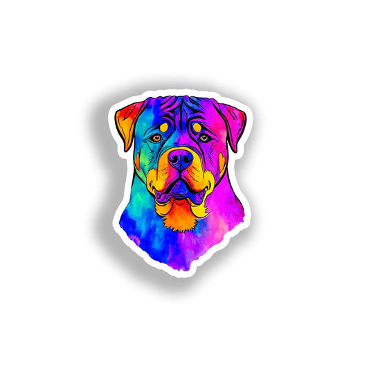 Rottweiler Dog Vinyl Decal Sticker for Car, Laptop, Tumbler and more # A018307-4" x 4"
