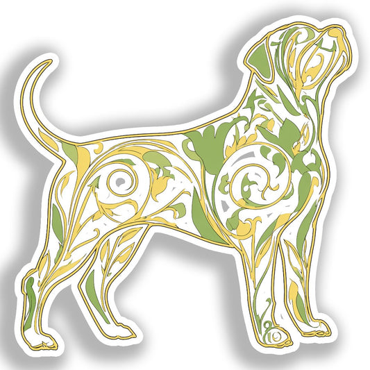 Rottweiler Dog Vinyl Decal Sticker for Car, Laptop, Tumbler and more # A017934-4" x 4"