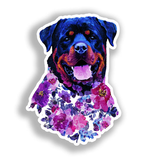 Rottweiler Dog Vinyl Decal Sticker for Car, Laptop, Tumbler and more # A018195-4" x 4"