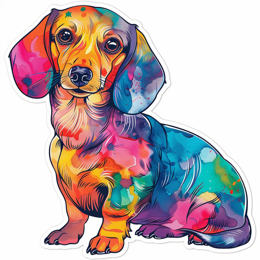 Dachshund Dog Vinyl Decal Sticker for Car, Laptop, Tumbler and more # F013028
