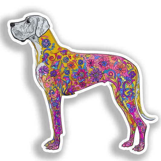 Great Dane Dog Vinyl Decal Sticker for Car, Laptop, Tumbler and more # A019532-4" x 4"